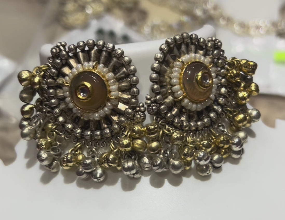 Oxidised Jhumkas